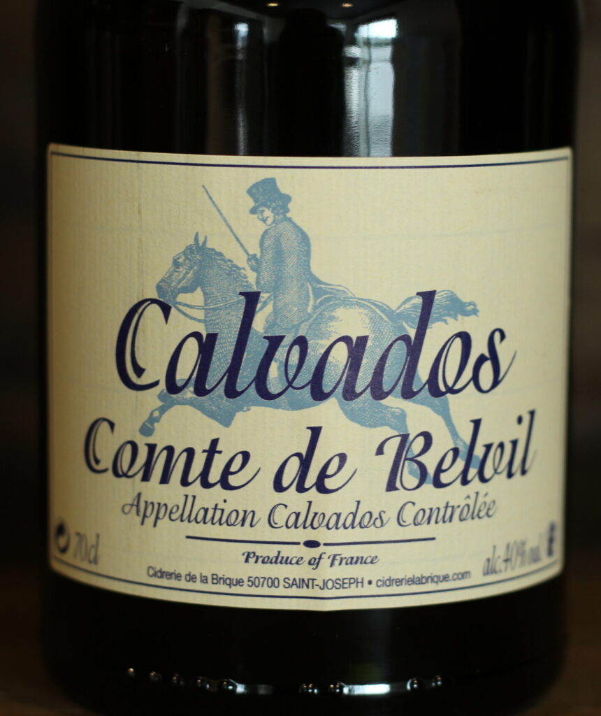 AOC Calvados fine - comte de belvil - cidrerie de la brique